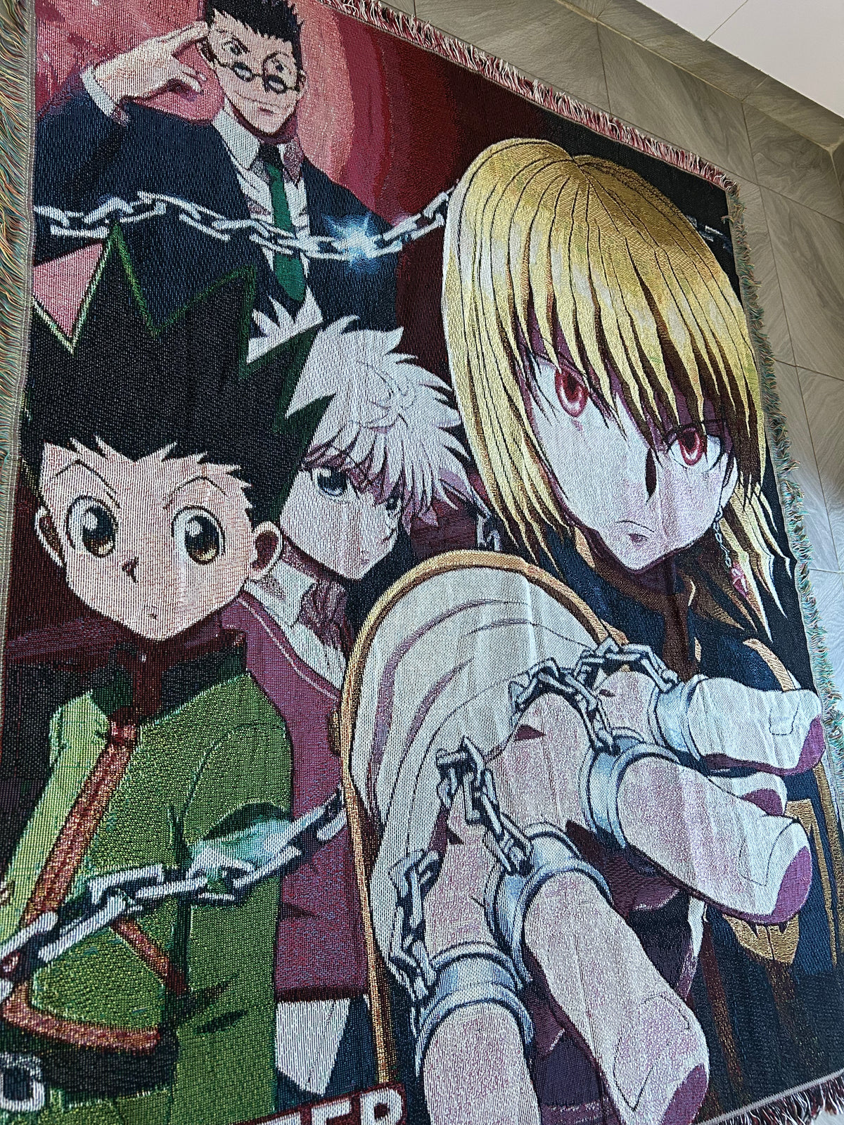 Hunter X Hunter woven tapestry blanket