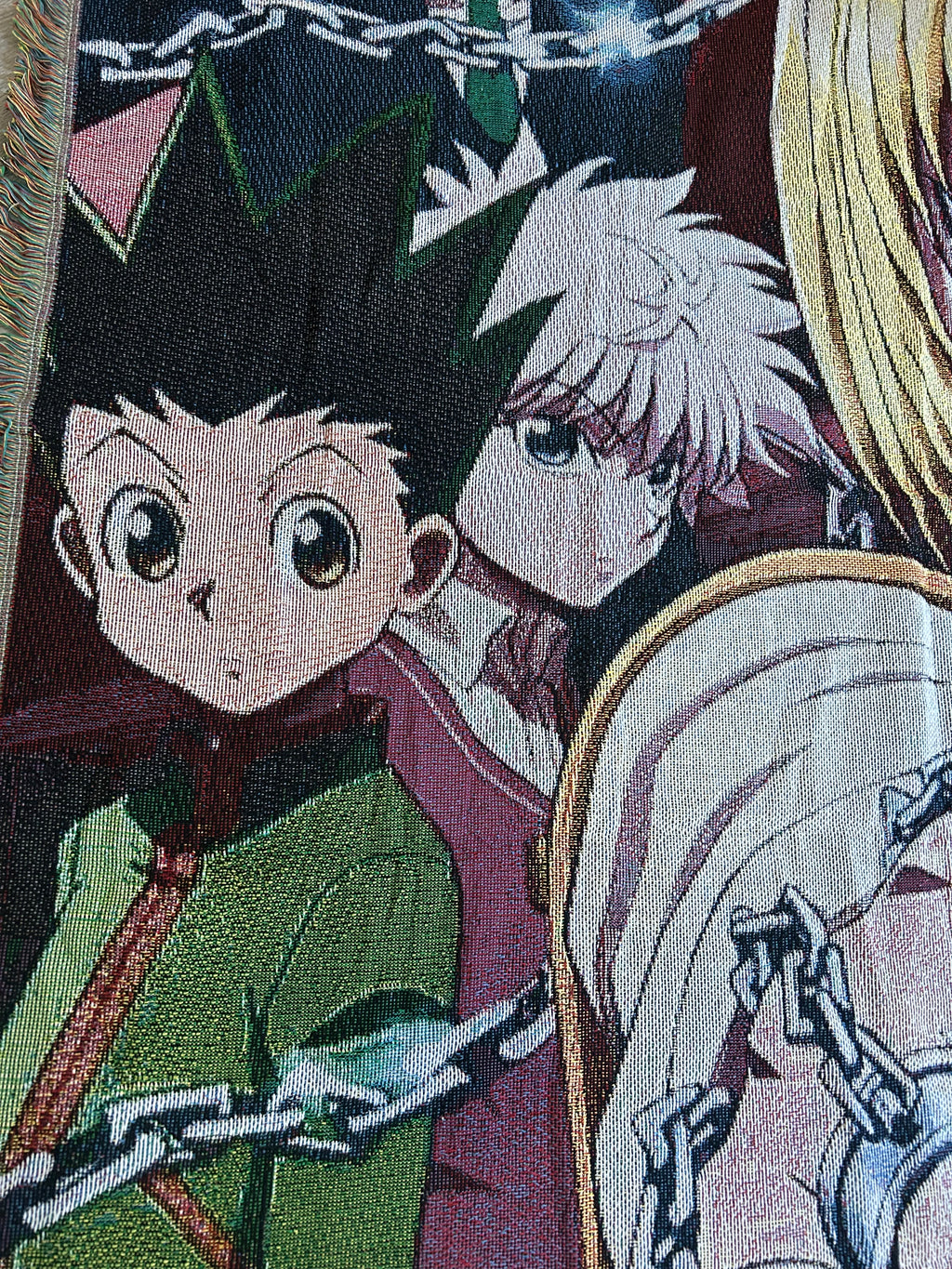 Hunter X Hunter woven tapestry blanket