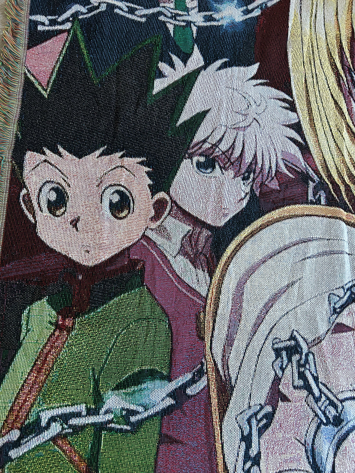 Hunter X Hunter woven tapestry blanket
