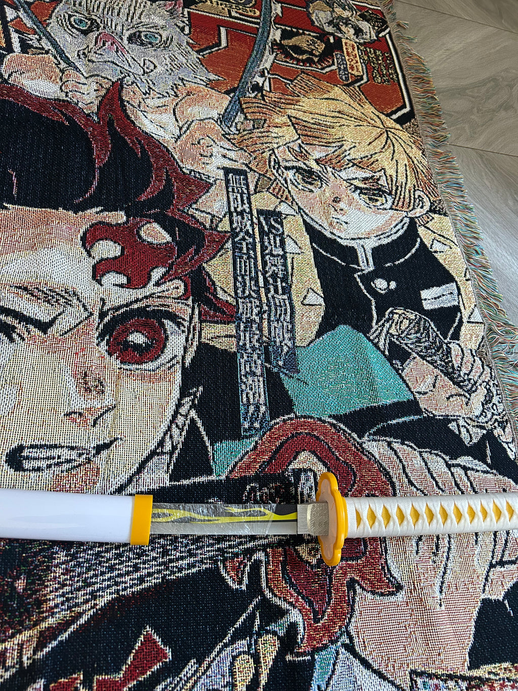 Demon Slayer Woven Tapestry Blanket