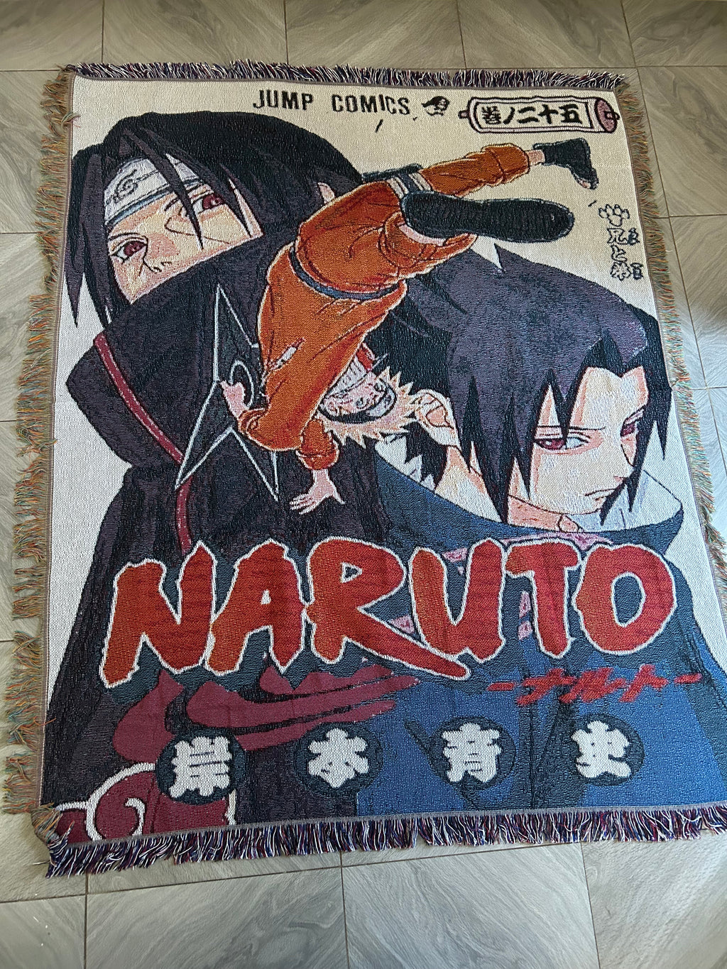 Naruto woven tapestry blanket