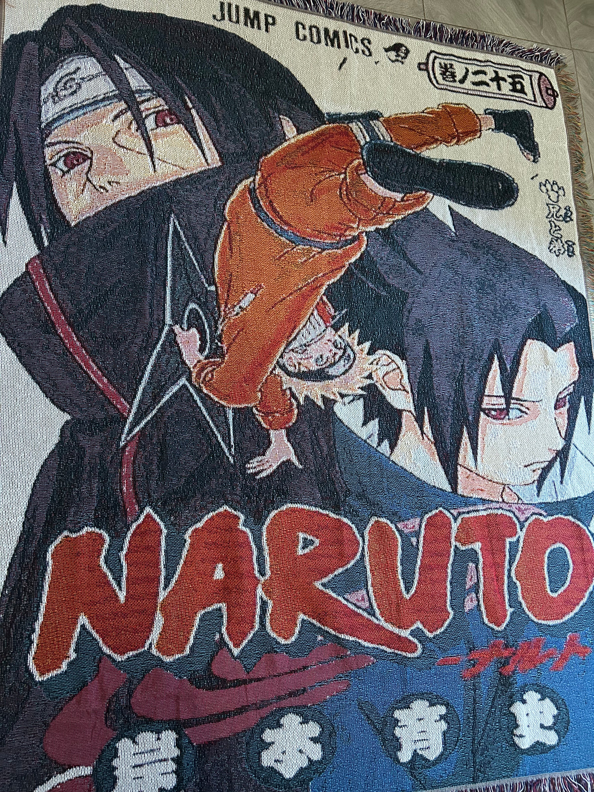 Naruto woven tapestry blanket