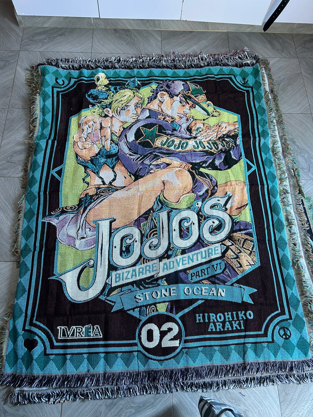 Jojo Bizzare woven tapeswstry blanket