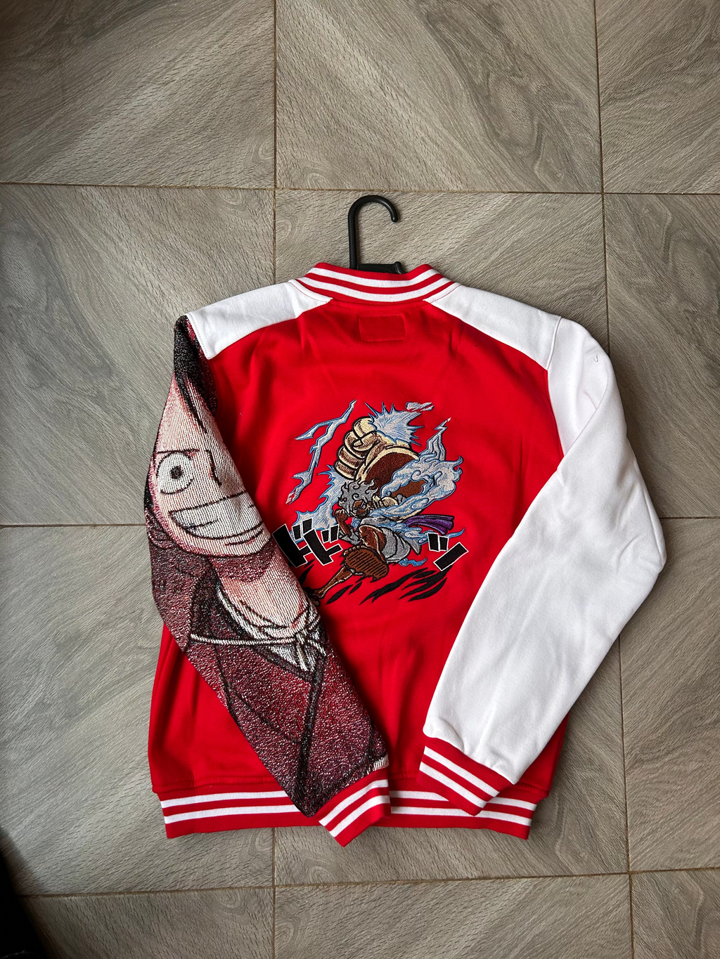 Luffy red college jacket