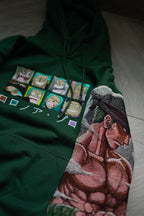 Zoro Emoticon+Sleeve Hoodie