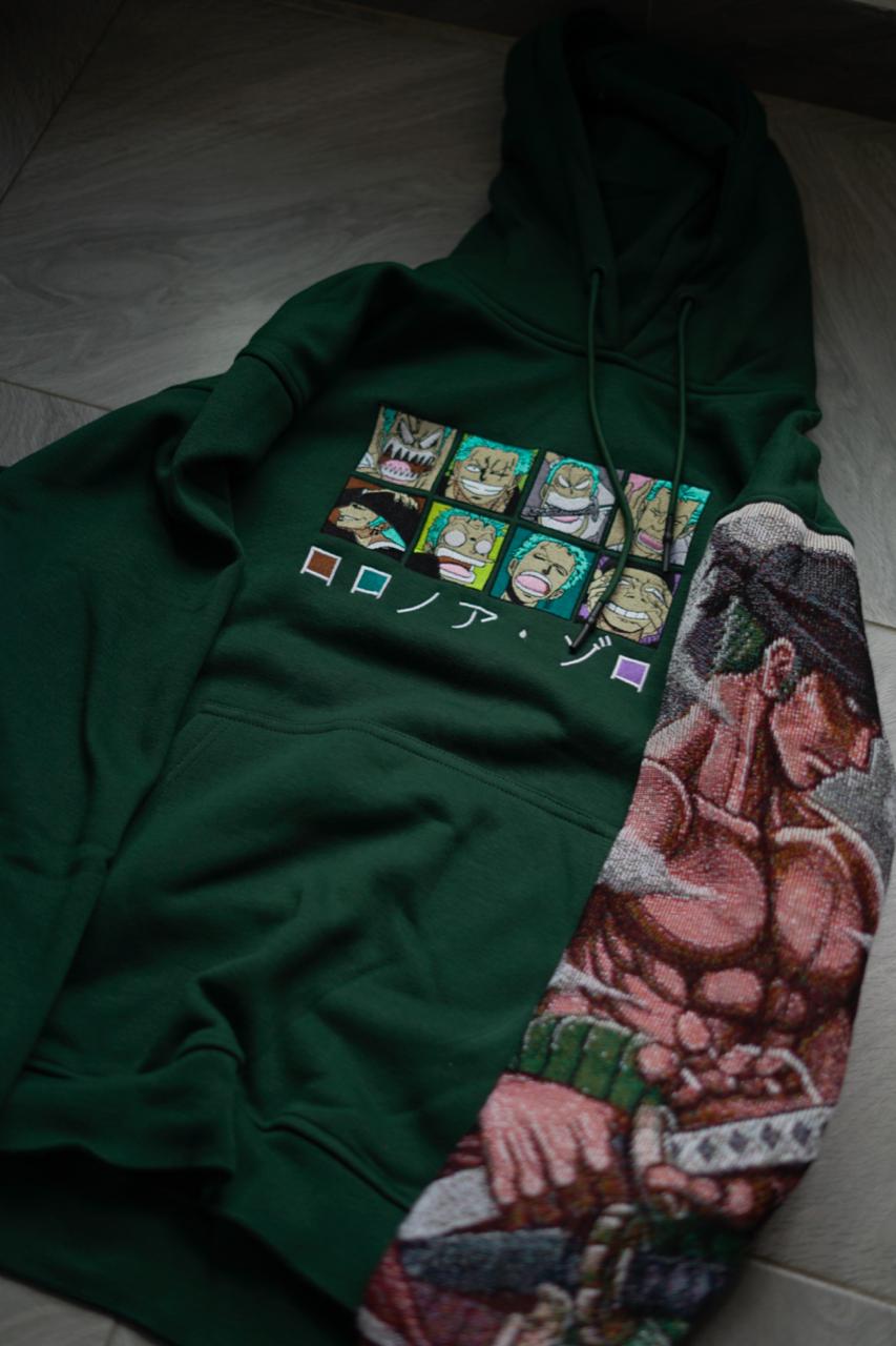 Zoro Emoticon+Sleeve Hoodie
