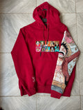 Straw Hat Emoticon Sleeve hoodie